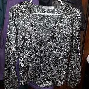 Abercrombie & Fitch Satin Printed Top